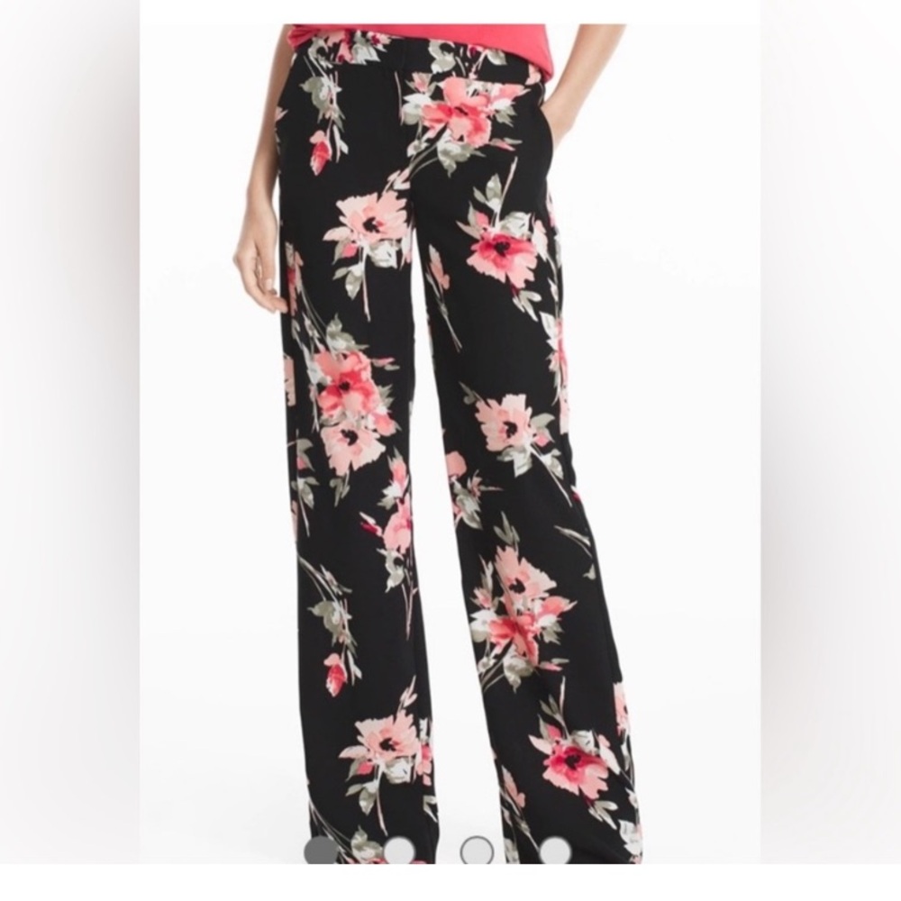 NWT White House Black Market The Wide Leg Floral Pants